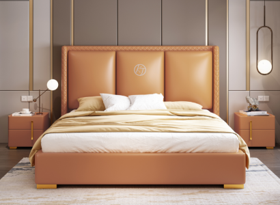 Double bed Bedroom Bed Luxury Furniture Double Bed Hotel Furnishings